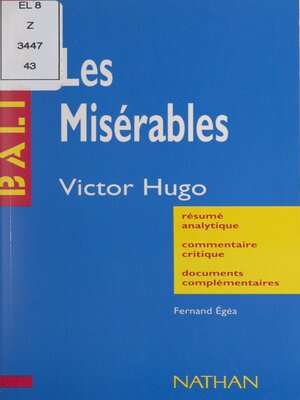 cover image of Les Misérables